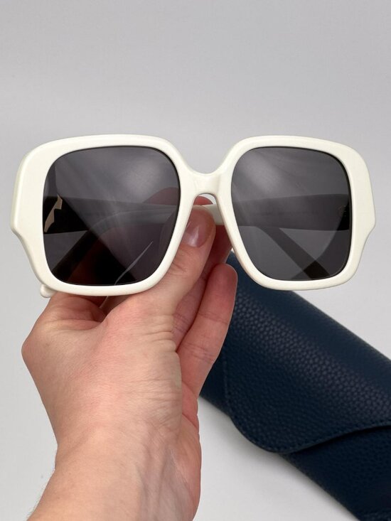 Loewe Women Sunglasses – Ivory Smoke Square (LW40134U 25A  display picture 1